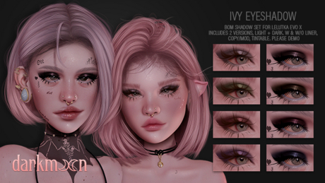 Second Life Marketplace - darkmoon . Ivy Eyeshadow